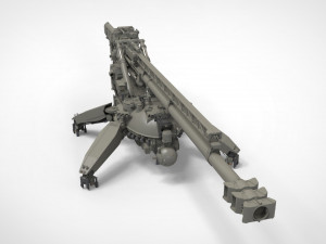 Sci fi cannon 380mm 3D Model