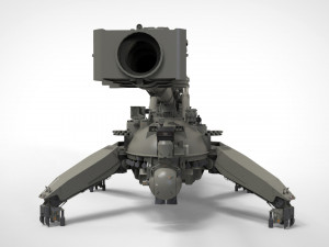Sci fi cannon 380mm 3D Model