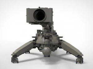 Sci fi cannon 380mm 3D Model