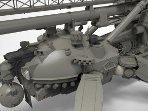 Sci fi cannon 380mm 3D Model