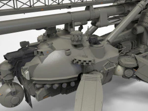 Sci fi cannon 380mm 3D Model