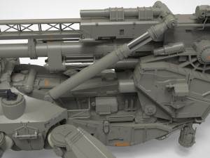 Sci fi cannon 380mm 3D Model