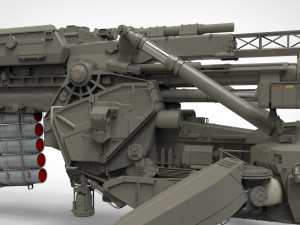 Sci fi cannon 380mm 3D Model