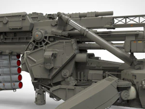 Sci fi cannon 380mm 3D Model