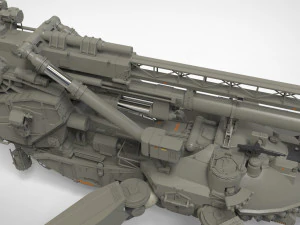 Sci fi cannon 380mm 3D Model
