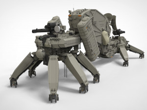 Mobile missile launcher basement 3D मॉडल