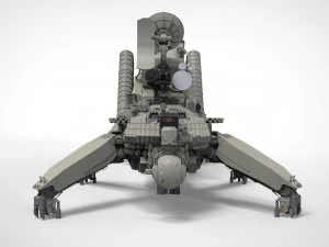 Mobile missile launcher basement 3D Model