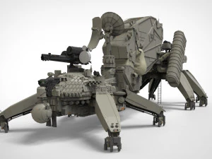 Mobile missile launcher basement 3D Model