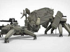 Mobile missile launcher basement 3D Model