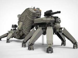 Mobile missile launcher basement 3D Model