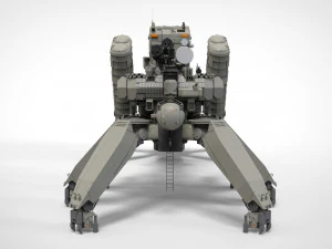 Mobile missile launcher basement 3D Model