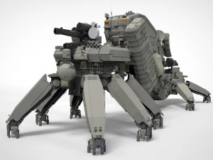 Mobile missile launcher basement 3D Model