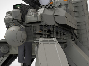 Mobile missile launcher basement 3D मॉडल