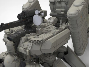 Mobile missile launcher basement 3D Model