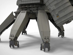 Mobile missile launcher basement 3D Model