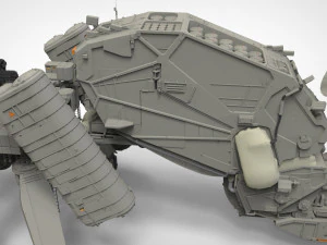 Mobile missile launcher basement 3D Model