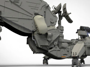 Mobile missile launcher basement 3D Model