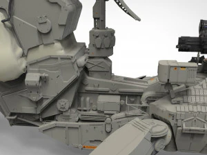 Mobile missile launcher basement 3D Model