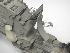 Mobile missile launcher basement 3D मॉडल