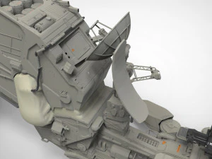 Mobile missile launcher basement 3D Model