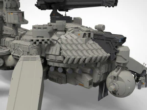 Mobile missile launcher basement 3D Model