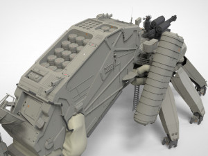 Mobile missile launcher basement 3D मॉडल