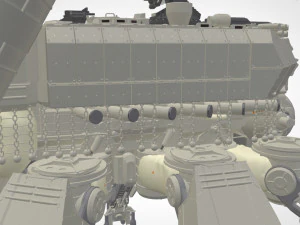 Mobile missile launcher basement 3D Model