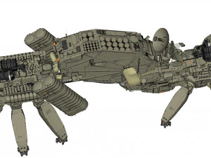 Mobile missile launcher basement 3D Model