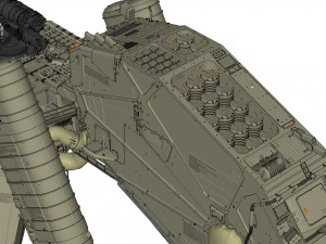 Mobile missile launcher basement 3D Model