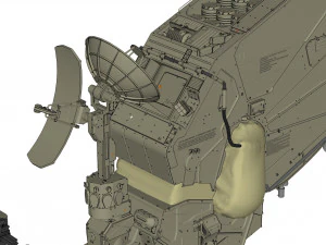 Mobile missile launcher basement 3D Model
