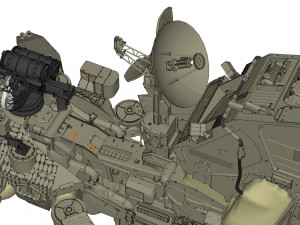 Mobile missile launcher basement 3D मॉडल