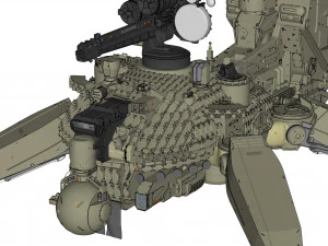 Mobile missile launcher basement 3D Model