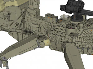 Mobile missile launcher basement 3D Model