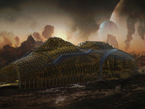 Barrier city 3D Model