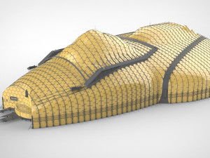 Barrier city 3D Model