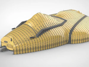 Barrier city 3D Model