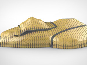 Barrier city 3D Model