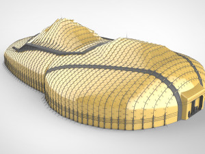 Barrier city 3D Model