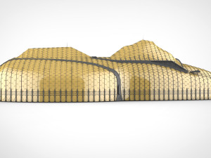 Barrier city 3D Model