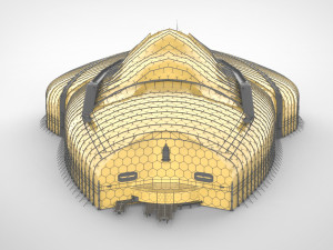 Barrier city 3D Model