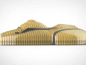 Barrier city 3D Model