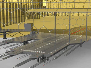 Barrier city 3D Model