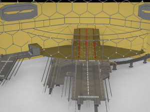 Barrier city 3D Model