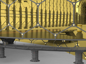 Barrier city 3D Model