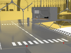 Barrier city 3D Model