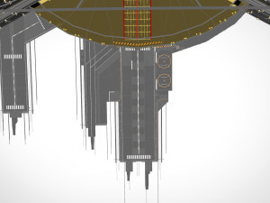 Barrier city 3D Model