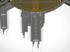 Barrier city 3D Model
