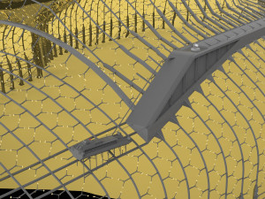 Barrier city 3D Model