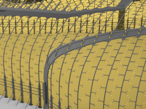 Barrier city 3D Model