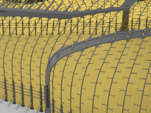 Barrier city 3D Model